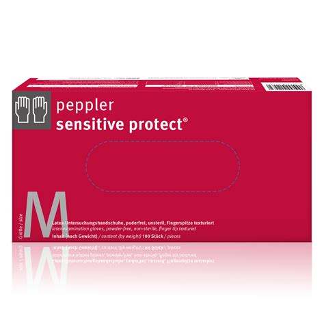 Sensitive Protect Medizinischer Latexhandschuh L Peppler