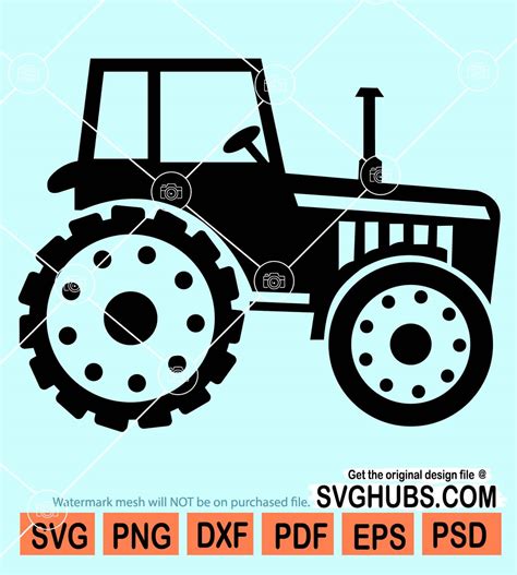 Farm Tractor Svg Tractor Svg Agro Machine Clipart Svg Tractor