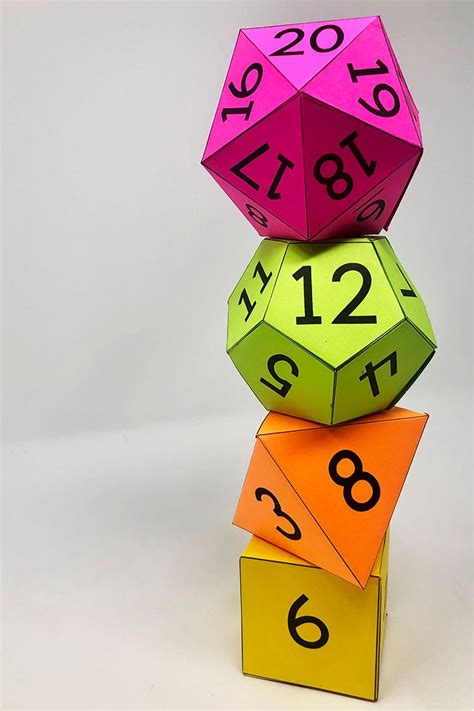 My Math Resources Large Printable Dice Templates Dice Template