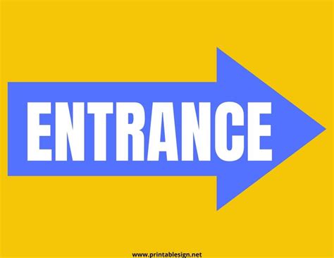 Printable Entrance Only Sign Free Download Out Of Order Sign Signs
