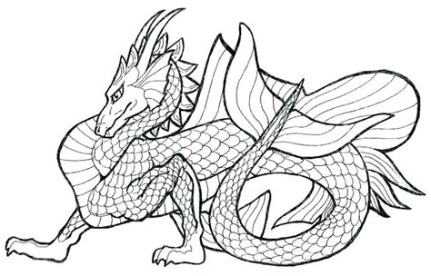 Complex Dragon Coloring Pages At Free Printable