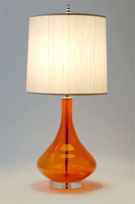 10 Amazing Orange Lamp Ideas Id Lights Orange Lamps Orange Table Lamps Lamp Design