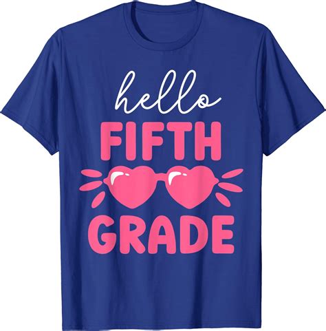 Hello Fifth Grade 5th Grade Back To School T Shirt