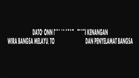 Menteri besar'ı , sonra malaya (şimdi malezya ). DATO' SIR ONN BIN JAAFAR - PUISI KENANGAN WIRA TERBILANG ...