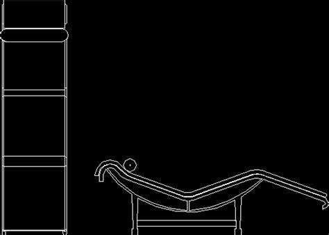 Chaise Long Couch Le Corbusier Dwg Block For Autocad • Designs Cad
