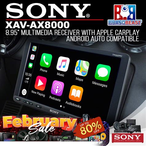 Sony Xav Ax8000 895 Apple Carplayandroid Auto Media Receiver With