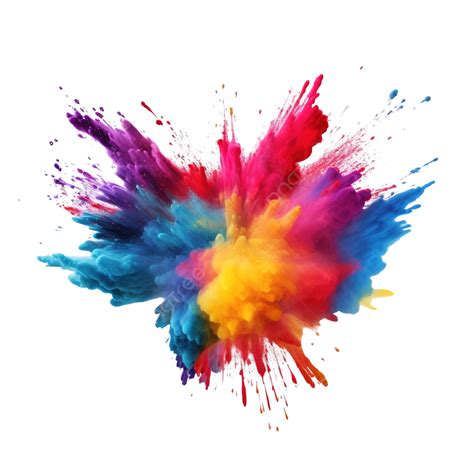 Holi Powder Splash Colorful Colorful Powder Explosion Effect Generative