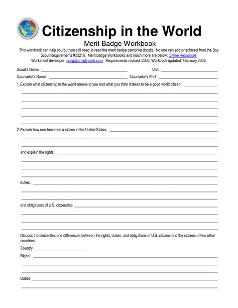 Https://tommynaija.com/worksheet/citizenship In The Community Worksheet Answers