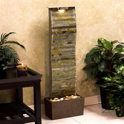 Diy indoor rock waterfall, create your boulders or slate rock waterfall have been searching online for meditation or push the. Indoor Floor Water Fountains and Contemporary Water ...