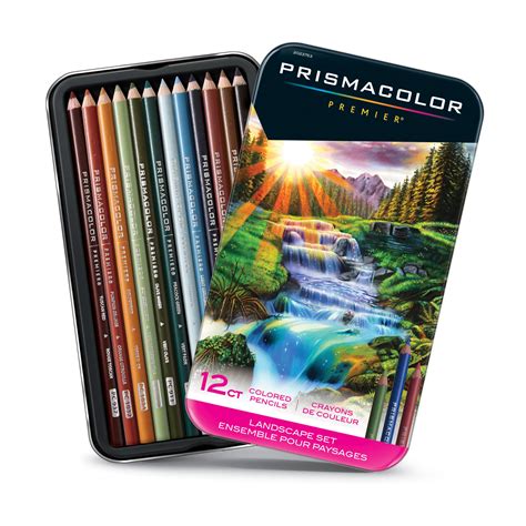 buy prismacolor premier thick core colored pencil set 12 pencil set landscape online at lowest