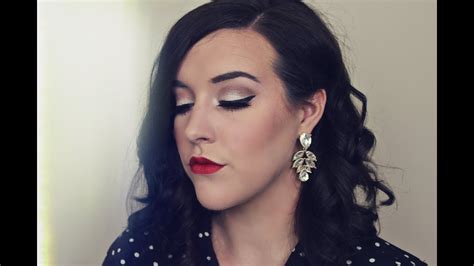 Old Hollywood Glam Holiday Makeup Tutorial Youtube