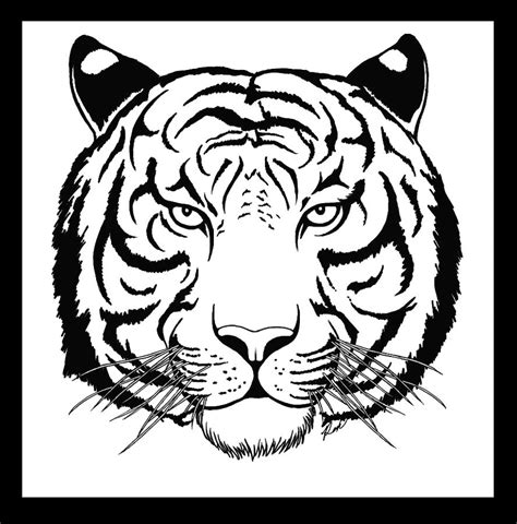 Tiger Face Coloring Page Coloring Pages