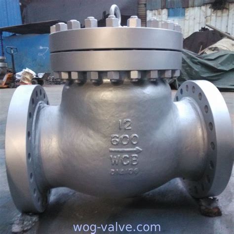 China 18 Inch Swing Check Valve Flanged Ends Astm A216 Wcbtrim No1