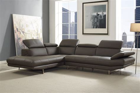 Rooms to go gray leather sectional sofa. Gridley Leather Left Hand Facing Sectional | Sectional ...