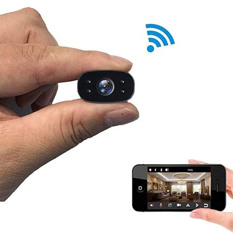 PNZEO W3 Mini Spy Camera 1080P HD Wireless WiFi Hidden Cameras IR Night