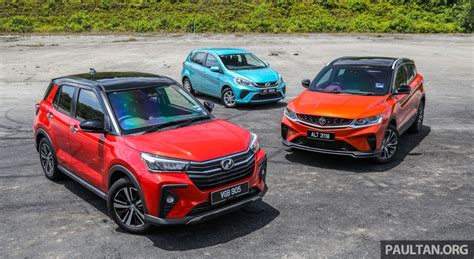 2021 Perodua Ativa vs Myvi vs Proton X50  size and price compared