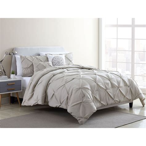 Blanca Taupe 5pc Queen Comforter Set At Home