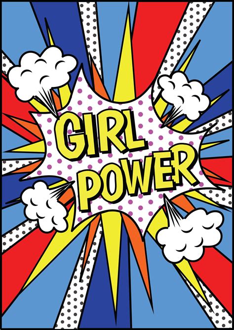 Poster Girl Power Pop Art Retropop In 2020 Pop Art Posters Pop Art Drawing Pop Art Comic