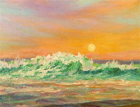 Colorful Sunset Paintings Amber Palomares Fine Art