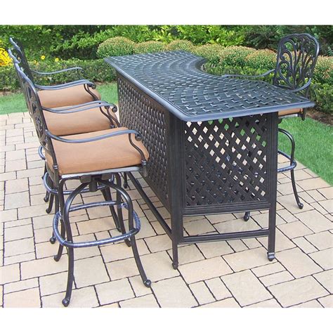 Oakland Living Hampton 5 Piece Party Bar Set And Reviews Wayfair