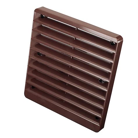 Manrose Brown Square Gas Appliances Fixed Louvre Vent V1190b H150mm