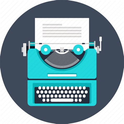 Article Author Copywriting Document Script Text Typewriter Icon