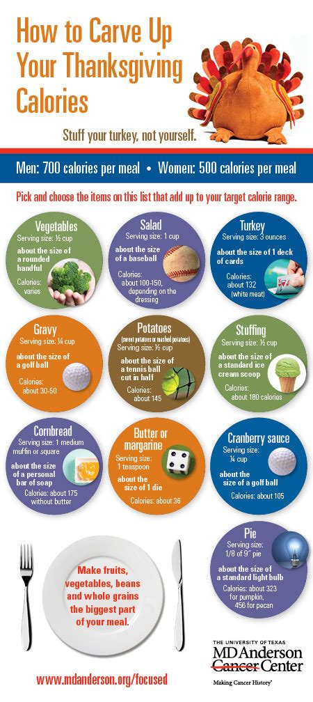 Thanksgiving Calories Stuff Your Turkey Not Yourself Infographic