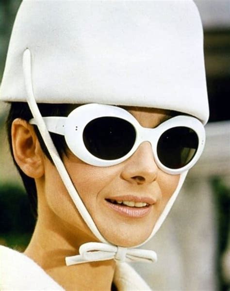 1960 S Audrey Hepburn Audrey Hepburn White Sunglasses 60s Glasses