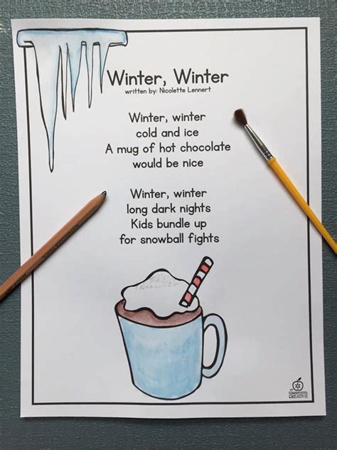 Heres A Sneak Peek At Our Winter Poem Of The Week Unit All Poems Are