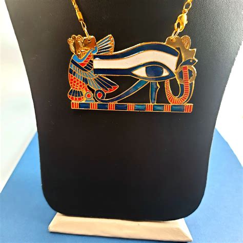 Unique Tutankhamun Wadjet Pendant Eye Of Horus Pendant Etsy