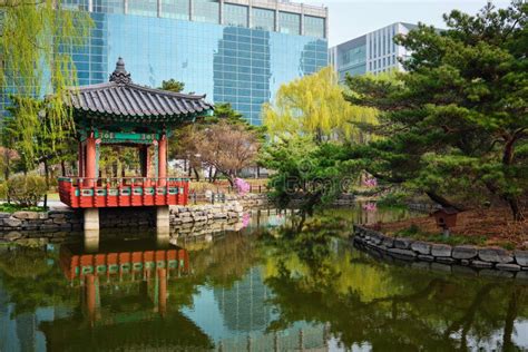 Yeouido Park In Seoul Korea Stock Photo Image Of Pavilion Korean