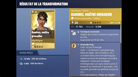 Fortnite Schéma De Transformation Héro Pour Ramirez Maître Grenadier