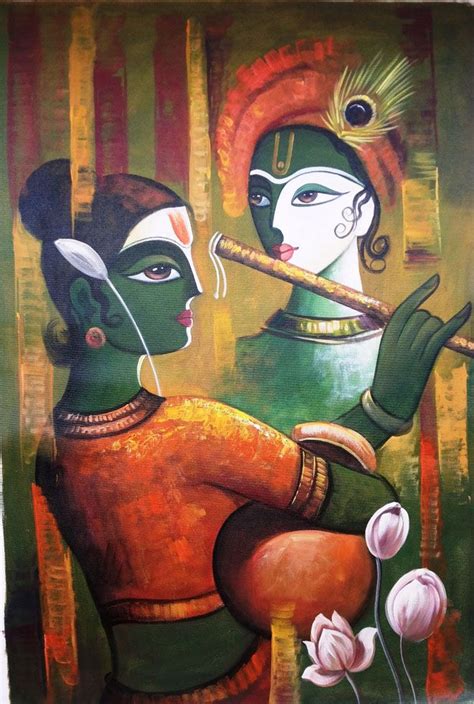 Radha Krishna Rajasthani Painting Indian Art Paintings Krishna