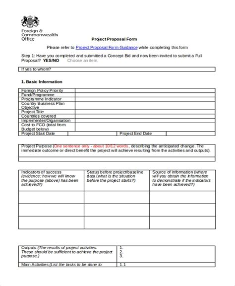 This can be a great opportunity to get your proposal on the projects that represent too large a scope. FREE 12+ Sample Project Proposal Forms in PDF | MS Word ...