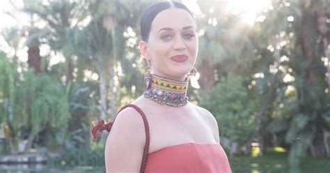 Katy Perry Wears Nude Swimsuit To The Beach Teen Vogue