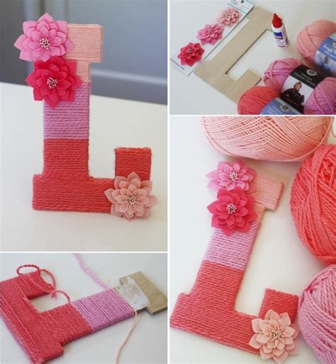 Diy Yarn Wrapped Letters