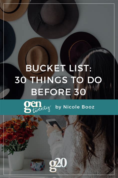 30 Things To Do Before You Turn 30 Bucket List Gentwenty