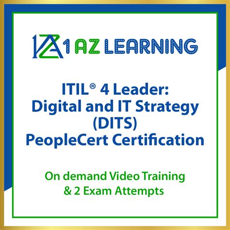 Itil®4 Leader Digital And It Strategy Dits Training Peoplecert