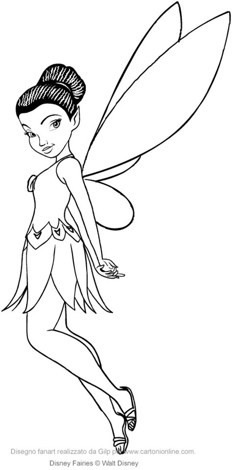 Tinkerbell Iridessa Coloring Pages