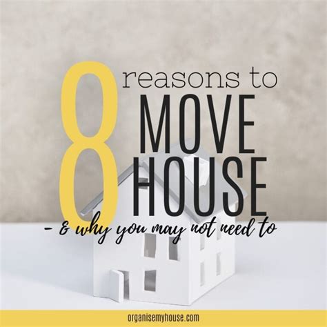 8 Reasons To Move House And Some Solutions To Avoid It