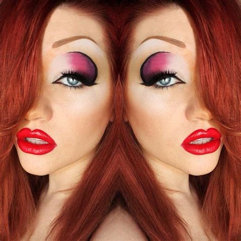 Pin By Reading Pole Arts On Halloween Jessica Rabbit Makeup