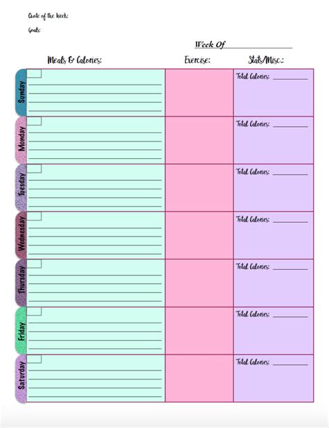 Please record everything you eat and drink (including ice and water taken with your medications). Free Printable Food Journal: 6 Different Designs