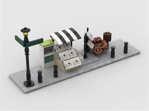 Lego Moc Modular Corner Newsstand Turn Every Modular Model Into A