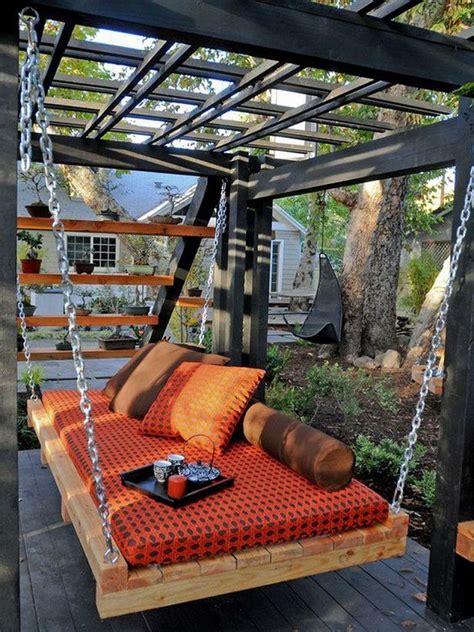 22 Creative Outdoor Swing Bed Designs For Relaxation Outdoor Bed Swing