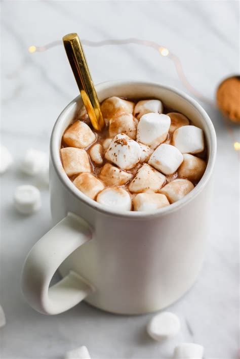 creamy coconut hot chocolate