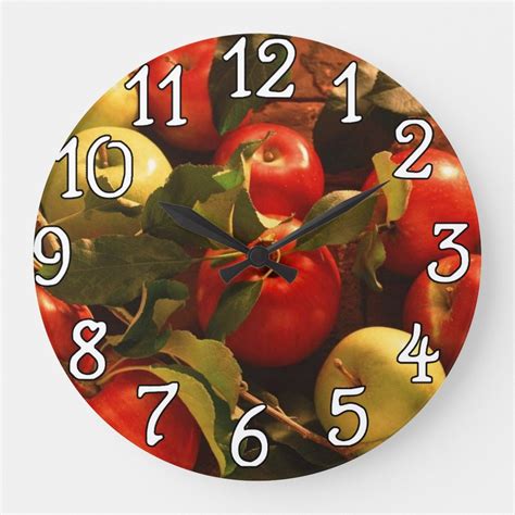 Apples Kitchen Office Home Wall Clock In 2021 Apple