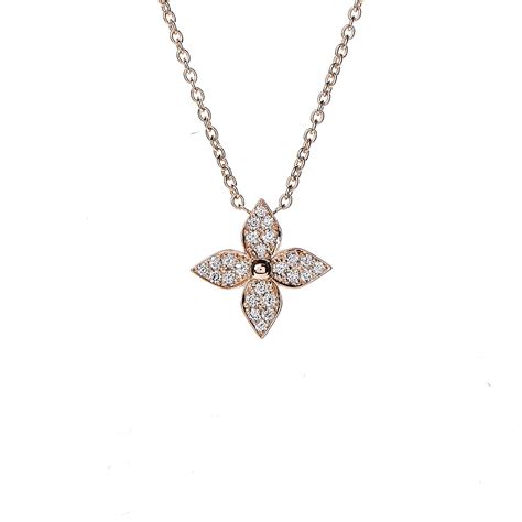 Louis Vuitton Diamond Flower Necklace Retail