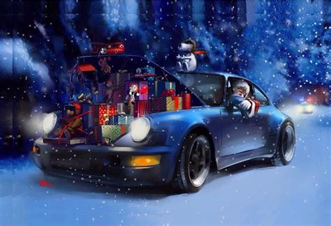 Santas Porsche Sleigh By Radu Muntean Doesnt Need Reindeer Merry