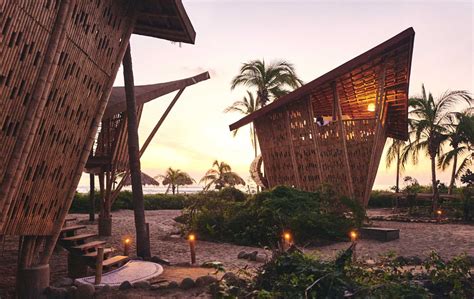 A Collection Of Bamboo Treehouses Was Designed For This Holiday Resort