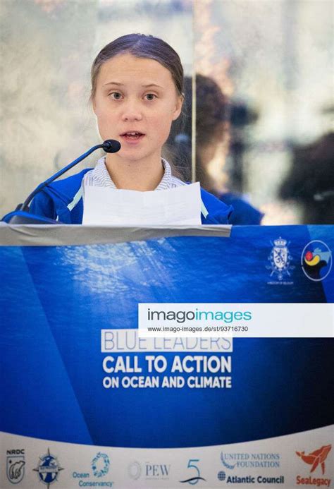 Climate Activist Greta Thunberg Pictured During A Blue Leaders